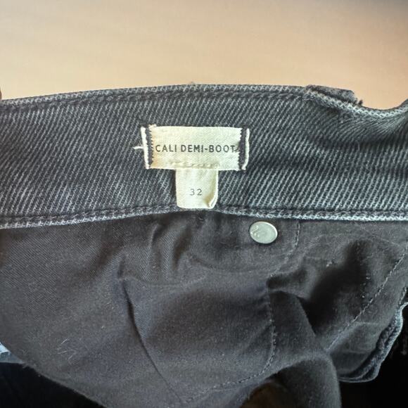 Madewell Cali Demi Boot Jeans in Black Size 32 - Picture 7 of 8